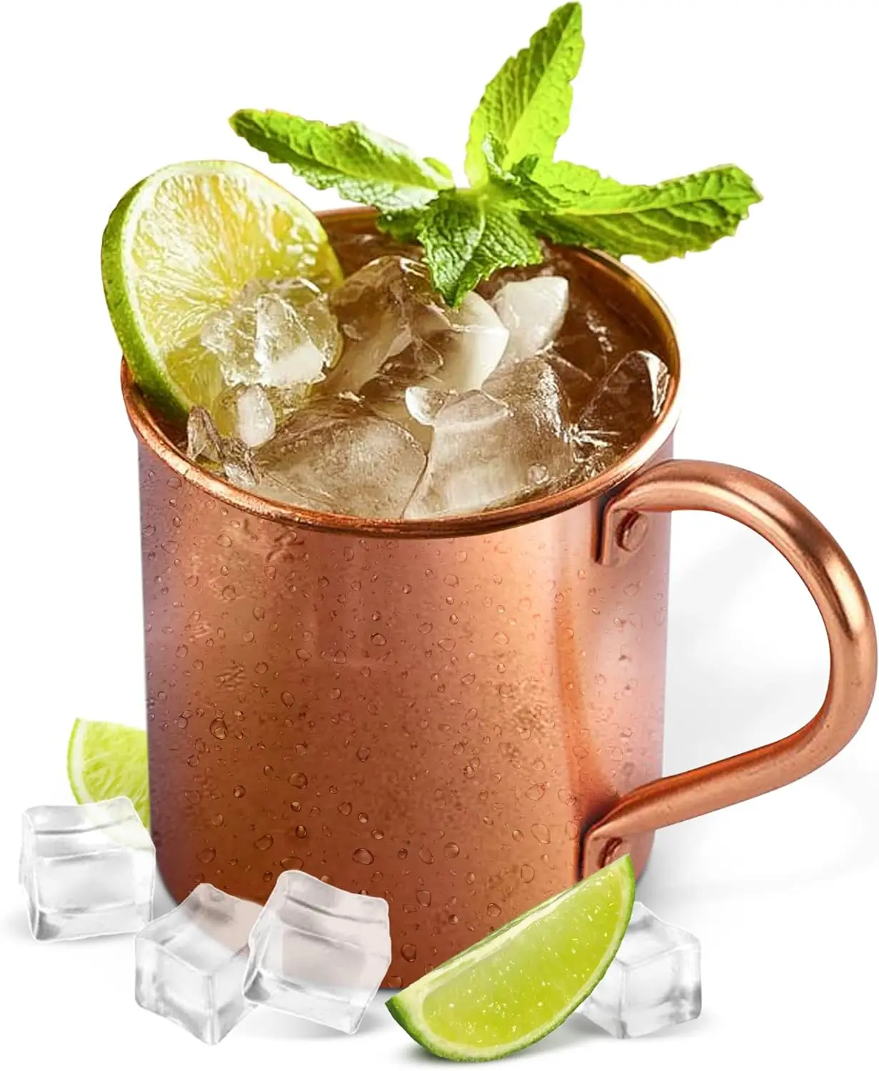 Copper Cocktail Mug - 모스크바 뮬 순수 구리 머그컵-원통형 100%