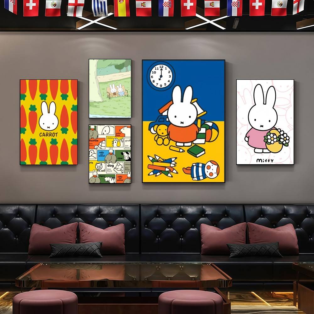 Luxury Lifestyle Wallpaper - 귀여운 M-miffy 하이엔드 패션 포스터 스티커