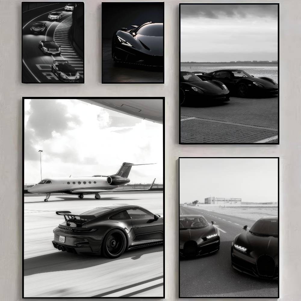 Luxury Lifestyle Wallpaper - 블랙 럭셔리 스포츠카 좋은 품질의 인쇄물