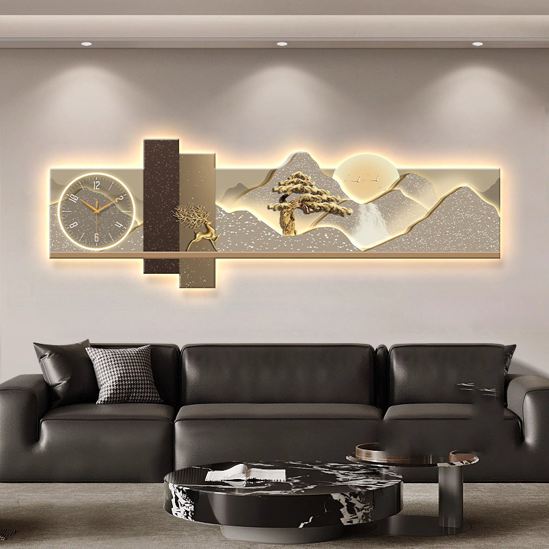 대형 아트 벽화 고급 모던 시계 벽걸이 침실 심미적 디 - Luxury Lifestyle Aesthetics 리뷰 및 가격