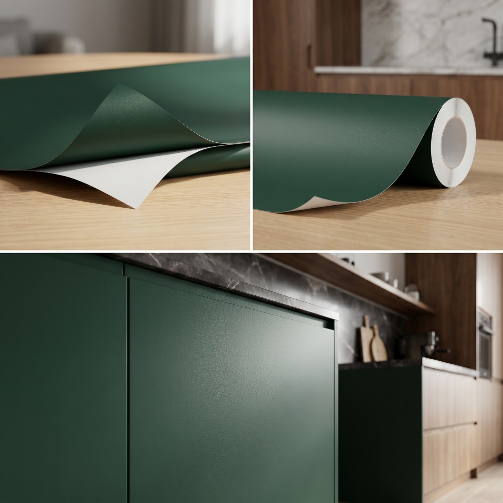럭셔리 무광 에메랄드 그린 PVC 벽지, 주방 침실 리 - Luxury Lifestyle Wallpaper 리뷰 및 가격