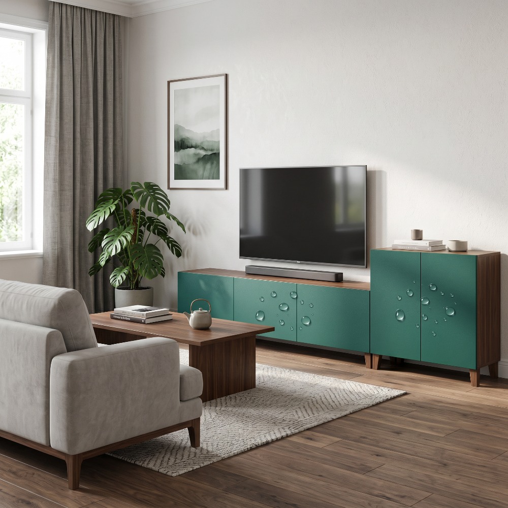 럭셔리 무광 에메랄드 그린 PVC 벽지, 주방 침실 리 - Luxury Lifestyle Wallpaper 리뷰 및 가격