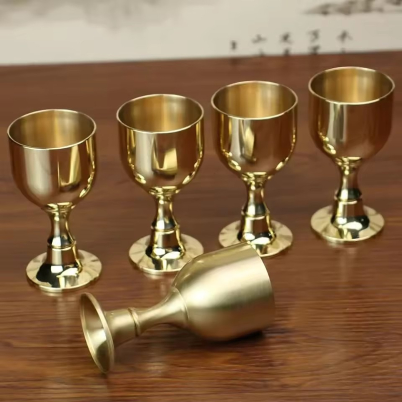 순수 구리 성배 컵 칵테일 유리 와인 잔 황동 음료 황 - Copper Cocktail Mug 리뷰 및 가격