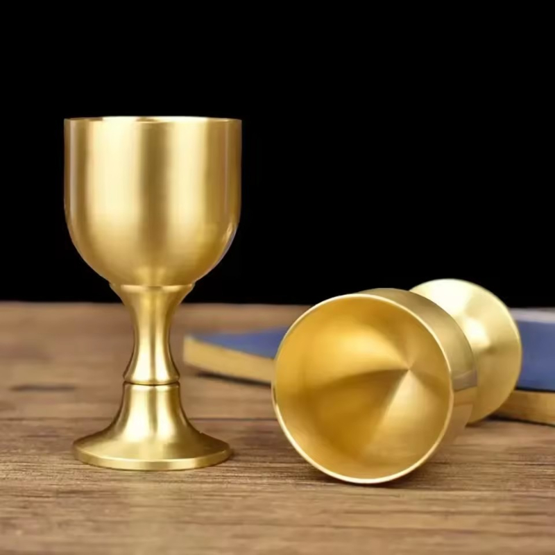 순수 구리 성배 컵 칵테일 유리 와인 잔 황동 음료 황 - Copper Cocktail Mug 리뷰 및 가격