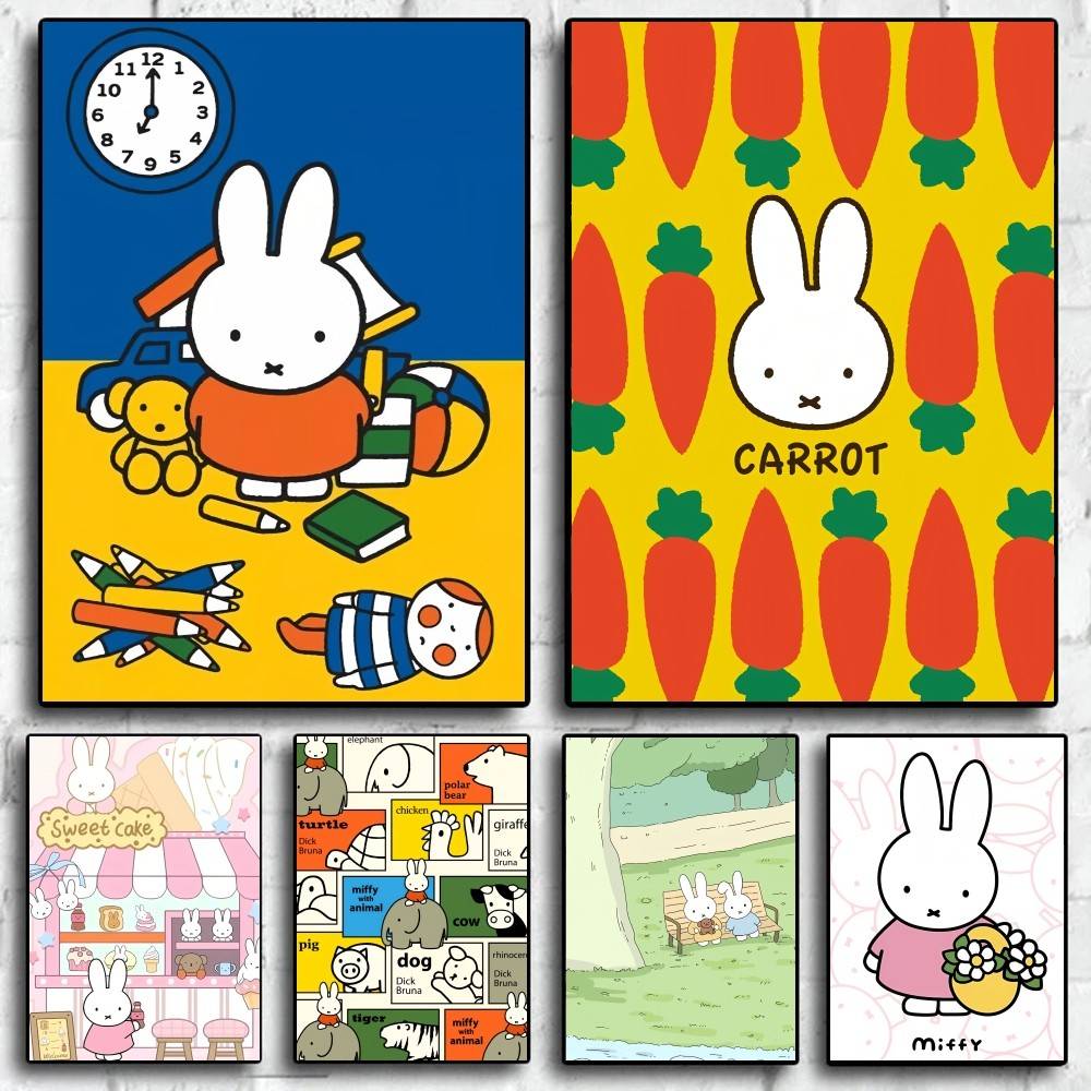 귀여운 M-miffy 하이엔드 패션 포스터 스티커 거실 - Luxury Lifestyle Wallpaper 리뷰 및 가격
