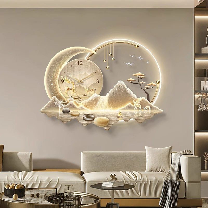 아트 벽화 LED 시계 벽걸이 고급 디자인 미니멀리스트 - Luxury Lifestyle Aesthetics 리뷰 및 가격