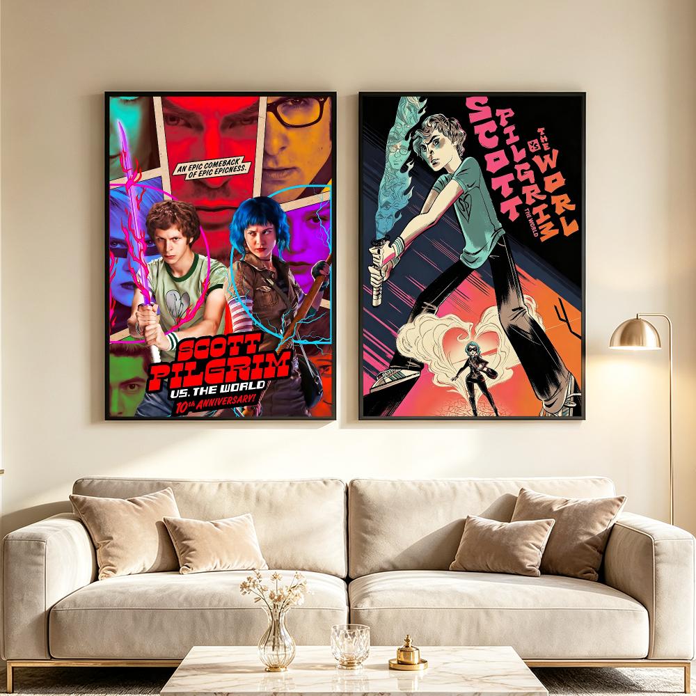 영화 스콧 필그림 대 세상 포스터 HD 포스터 고급 럭 - Luxury Lifestyle Wallpaper 리뷰 및 가격