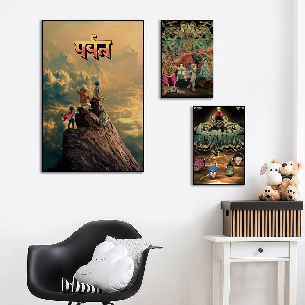 밴드 G-gorillaz The Mountain 하이  - Luxury Lifestyle Wallpaper 리뷰 및 가격